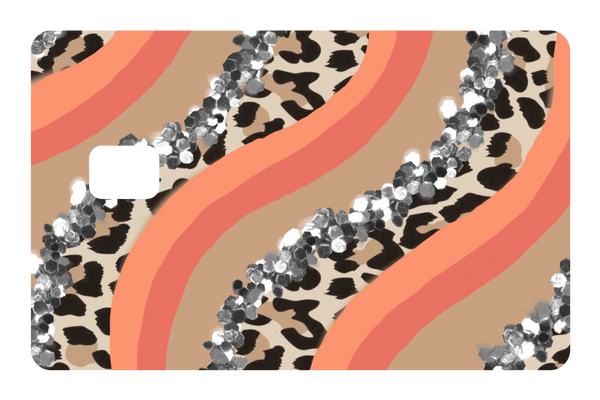 Orange Cheetah Glitter